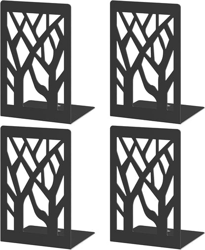VFINE 4-Piece Modern Metal Bookends by VFINE
