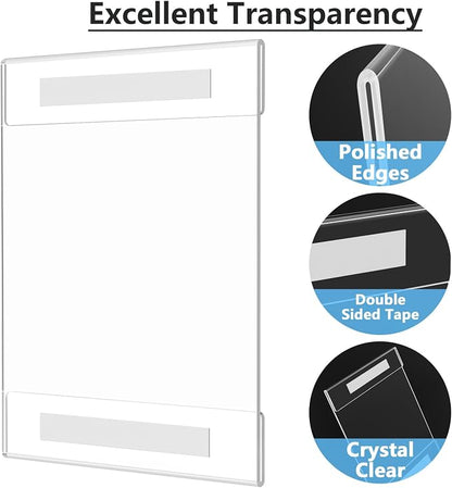 MaxGear Acrylic Sign Holder 8.5 x 11 Wall Mount - Image 3