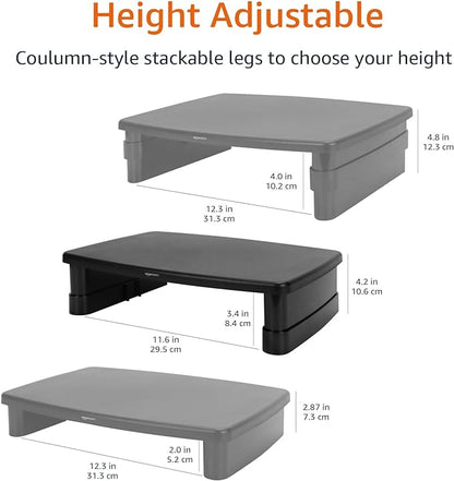 Amazon Basics Height Adjustable Monitor Stand Riser - Image 5