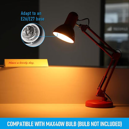 TORCHSTAR Metal Desk Lamp, Adjustable Swing Arm, - Image 7