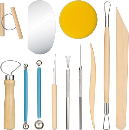 Amrules Clay Tools Kit, Practical Polymer Sculpting Tool Kit, Air Dry Clay Tool by Amrules