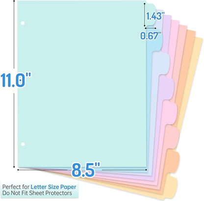 Forvencer 96Pcs/12Set Binder Dividers - Image 2