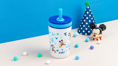 Zak Designs Disney Kelso Toddler Cups For Travel or At Home, 12oz Vacuum Insulated Stainless Steel Sippy Cup With Leak-Proof Design is Perfect For Kids (Mickey Mouse) - Image 12
