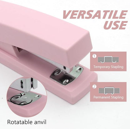 Pink Office Stapler, 25 Sheet Capacity - Image 3