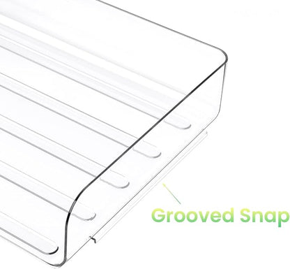 Tomorotec Desk Letter Tray Set, A4 Size Clear PET Stackable Document Organizer - Image 6