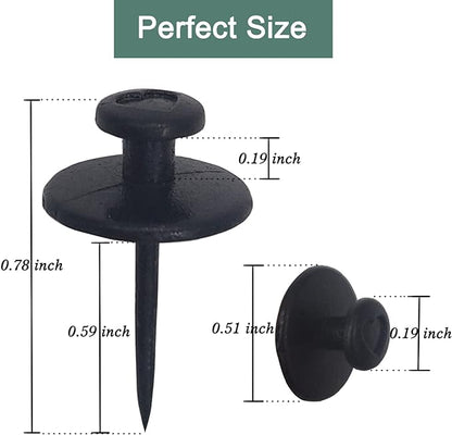 50 PCS Push Pins Picture Hanger Hooks, Double Headed Nails Push Pin Thumbtacks - Image 3