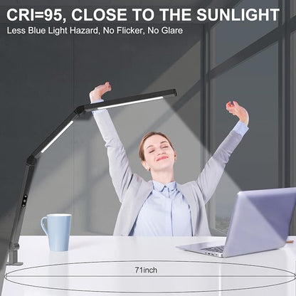 LED Desk Lamp with Clamp, Architect Desk Lamp - Image 3