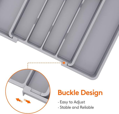Lifewit Silverware Drawer Organizer, Expandable Utensil Tray - Image 5