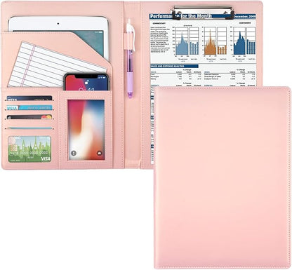 Portfolio Case, Business Portfolio Folder, Cute Padfolio Cover, by WAVEYU