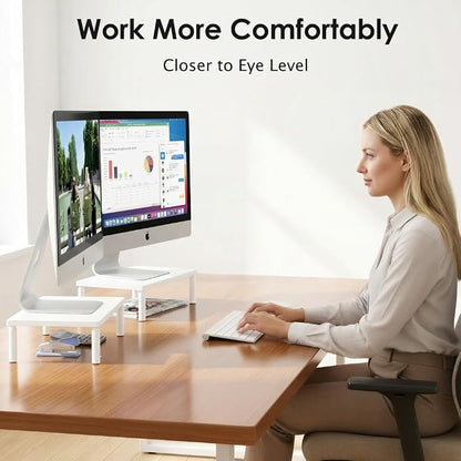 OPNICE Monitor Stand Riser for Desk, Adjustable Computer & Laptop Stand - Image 5