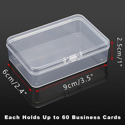 JUXYES 4 Pack Small Plastic Storage Containers Box - Image 3