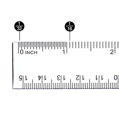 EBOOT 2 Pack Plastic Ruler Straight Ruler Plastic Measuring Tool - Image 3
