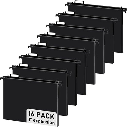 gisgfim 16 Pack Plastic Hanging File Folder Letter Size 1inch Expanding File by gisgfim