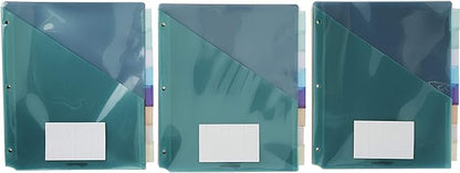 Amazon Basics Tab Dividers for 3 Ring Binder, Two Pocket, Letter Size, - Image 2