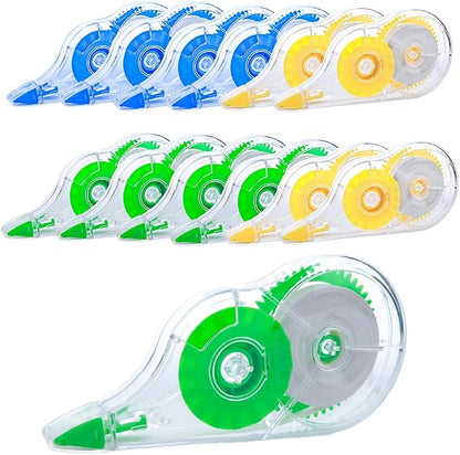 White Correction Tape, 12 Pack, 39.37 Feet Correction Tape by Jovanssen