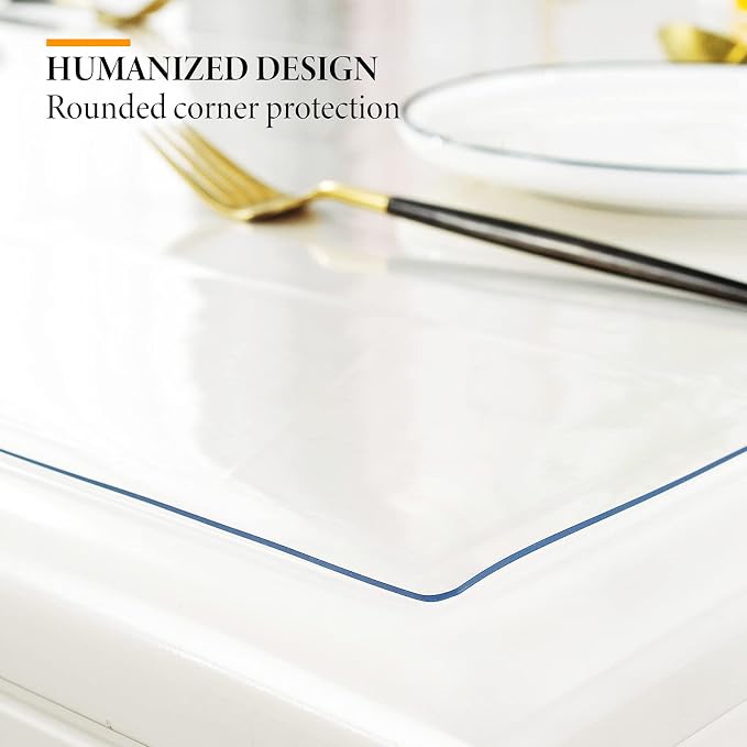 Deep Dream 1.5mm Clear Desk Cover Protector, 20×40 Inch Clear Table Protector - Image 3