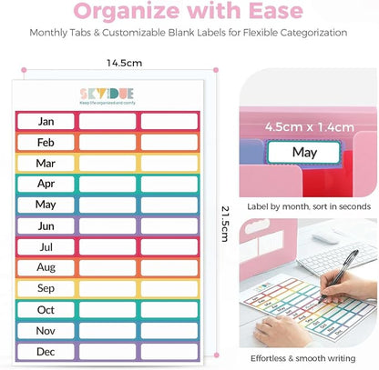 SKYDUE Accordion File Organizer, Expanding File Folder - Image 6