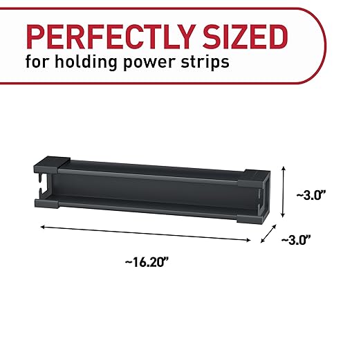 Command Power Strip Holder, 1 Tray and 8 Strips - Image 2