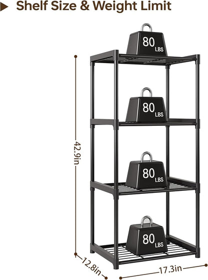 4-Tier Small Lightweight Storage Shelves - Image 2
