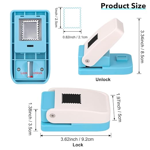 Stamp Punch, Stamp Puncher, 1X0.8inch Rectangular Postage Stamps Punches - Image 2