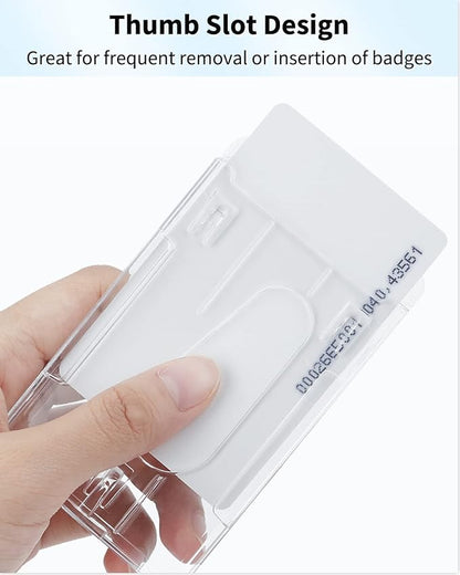 Pawfly 10 Pack Vertical 2-Card Badge Holders - Image 3