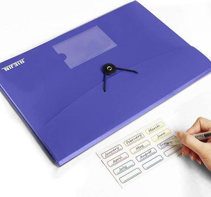 Accordian File Organizer 7 Pocket Expanding File Folder - Image 4