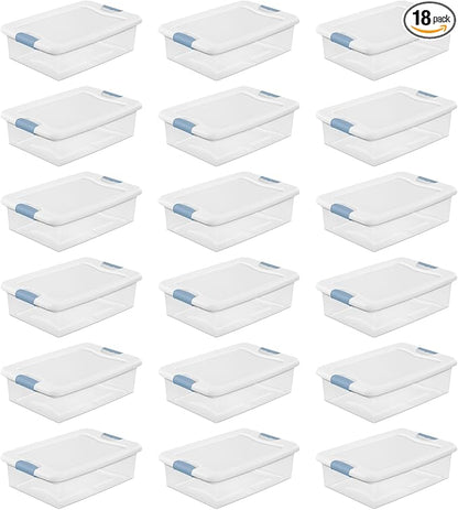 Sterilite 18-Pack Latching Box, 32 Quart by Sterilite