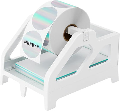 MUNBYN Label Holder for Rolls and Fan-Fold Labels, For Desktop Thermal Printer by MUNBYN