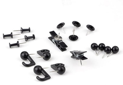 Push Pins Set, 5 Styles Thumb Tacks Map Pins, Steel Point Pushpins Thumbtacks - Image 3