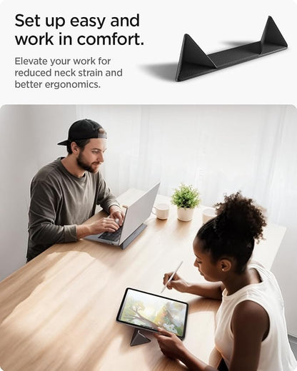 Spigen Slim Fold Portable Laptop Stand Keyboard Riser Foldable Ergonomic Angle - Image 3