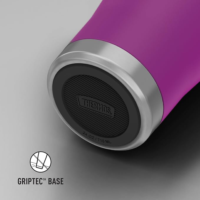 THERMOS ICON SERIES, Stainless Steel Tumbler with Slide Lock, 24 Ounce, Plum - Image 6