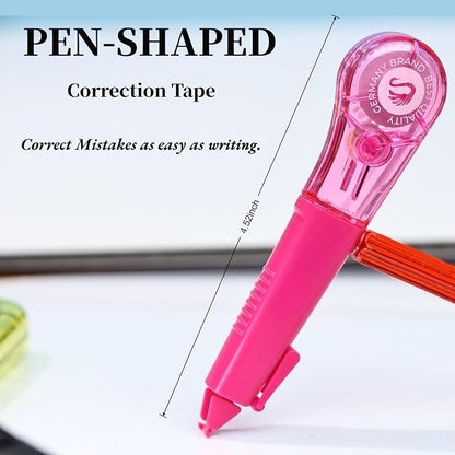 Correction Tape Pen, 10-Count Pack, 19.69ft Each, Dry Instantly, Stretch - Image 6