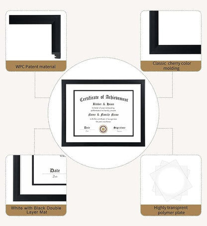 ELSKER&HOME 8.5x11 Diploma Frame Black - Image 5