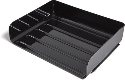 TRU RED Side Load Stackable Plastic Letter Tray, 12 Pack - Image 3
