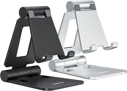 Nulaxy 2 Pack Fully Aluminum Dual Folding Cell Phone Stand, Adjustable Foldable by Nulaxy