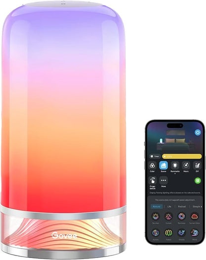 Govee RGBIC Smart Table Lamp 2, Touch Bedside Small Table Lamp Compatible by Unknown