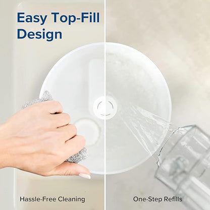 LEVOIT Humidifiers for Bedroom with Night Light(3L Water Tank)Cool Mist Top Fill Essential Oil Diffuser for Baby Nursery and Plants, 360° Nozzle, Quiet, Rapid Humidification for Home Large Room, White - Image 7
