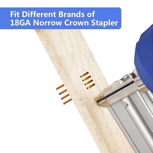 18 Gauge 1/4" Narrow Crown Staples 1/2" Leg Galvanized 2000 Pack - Image 5
