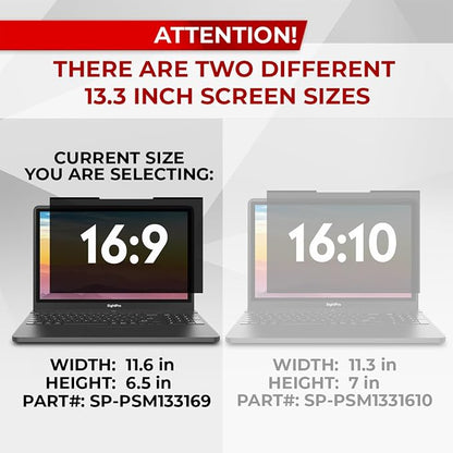 SightPro Magnetic Laptop Privacy Screen 13.3 Inch 16:9 - Image 3