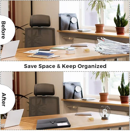 SKYDUE 2Pack Expanding File Folder, Accordion File Organizer - Image 7