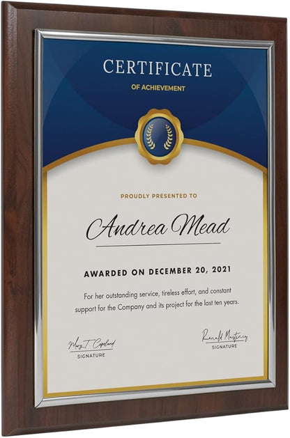 PlaqueMaker Certificate Frame, Cherry Wood - Image 6