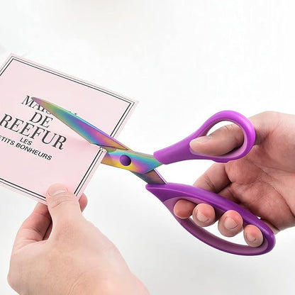 Craft Scissors Set of 3 Pack, All Purpose Sharp Titanium Blades Shears - Image 6
