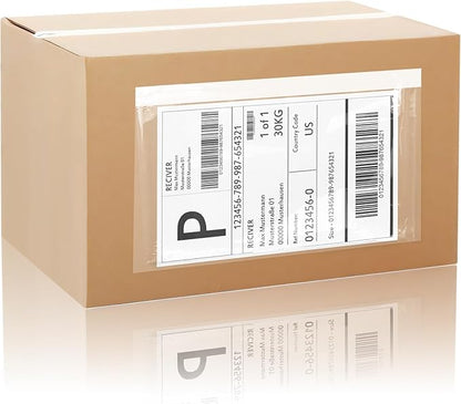 5.5" x 7.5" Shipping Label Sleeves Plastic Envelopes Self-Adhesive Top Loading by OnlyPaper