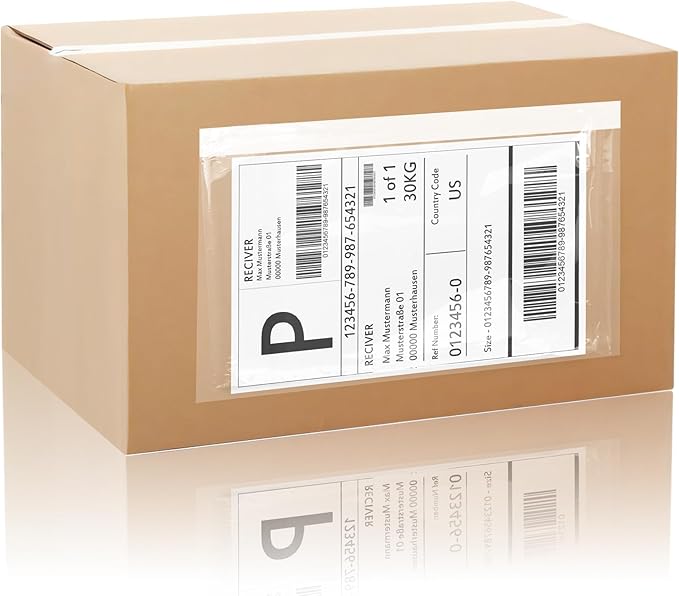 6" x 9" Shipping Label Sleeves Plastic Envelopes Self-Adhesive Top Loading by OnlyPaper