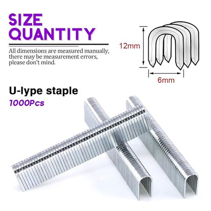 Swpeet 3000Pcs Premium Quality Officemate Standard 3 Sizes Staples, Including - Image 3