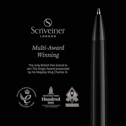Scriveiner Gun-Metal Lacquer Ballpoint Pen - Image 4