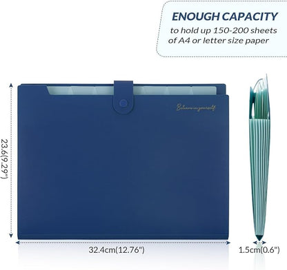 SKYDUE Expanding File Folder, Accordion File Organizer - Image 3