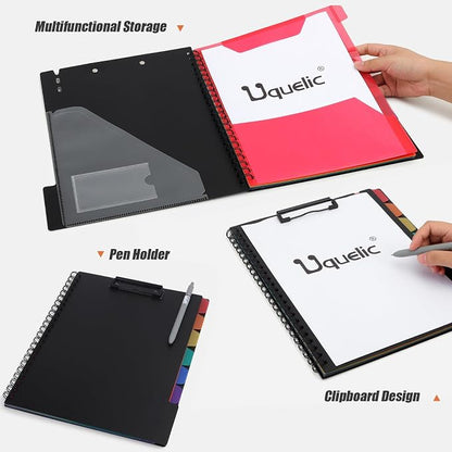 Uquelic Clipboard with Folder Organizer, 12 Pockets Project Organizer - Image 3