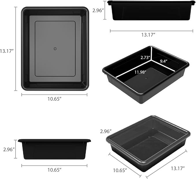 Storex Letter Size Flat Storage Tray – Organizer Bin - Image 8