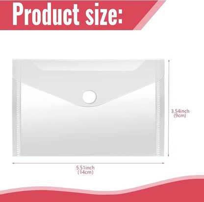 Vmiapxo 40 Pack Stamp and Die Storage Pockets, Reusable Small Plastic Envelopes - Image 2